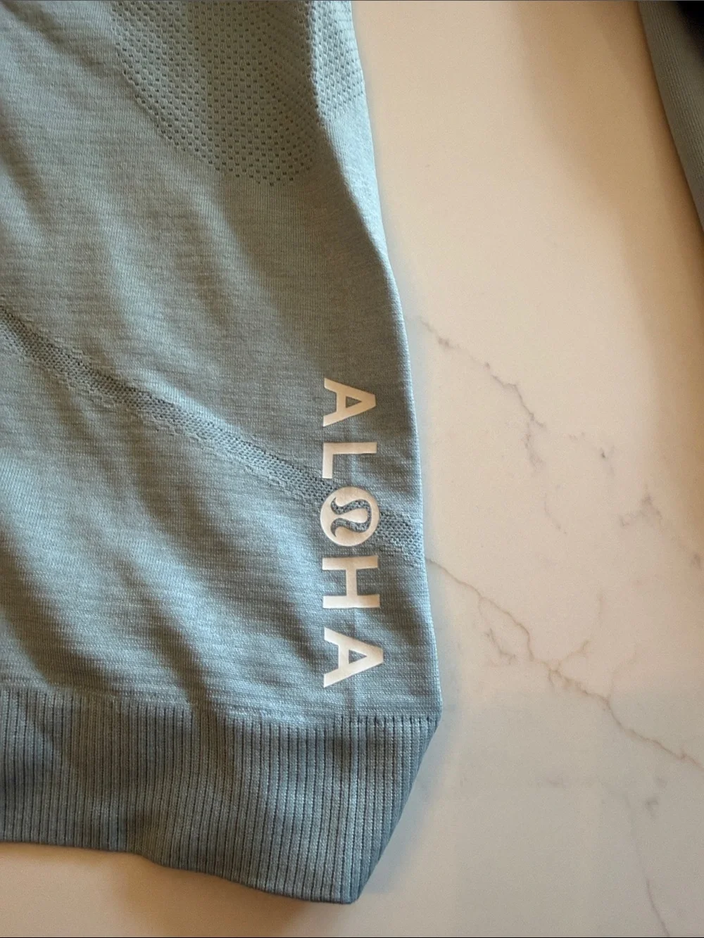 lululemon athletica Light Blue Seam-Detail Long Sleeve Top